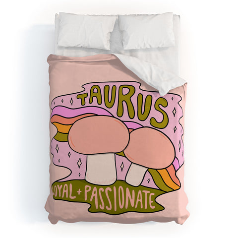 Doodle By Meg Taurus Mushroom Duvet Cover