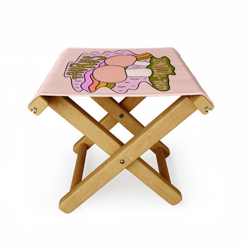 Doodle By Meg Taurus Mushroom Folding Stool