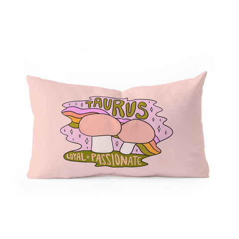 Doodle By Meg Taurus Mushroom Oblong Throw Pillow