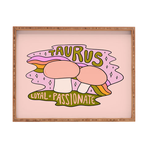Doodle By Meg Taurus Mushroom Rectangular Tray