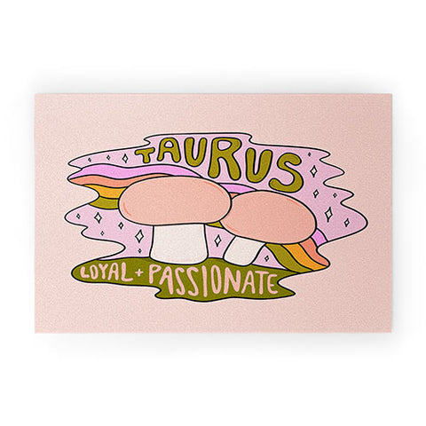 Doodle By Meg Taurus Mushroom Welcome Mat