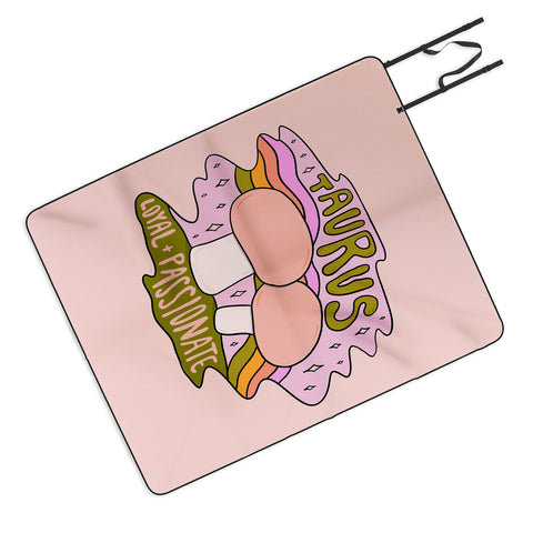 Doodle By Meg Taurus Mushroom Picnic Blanket