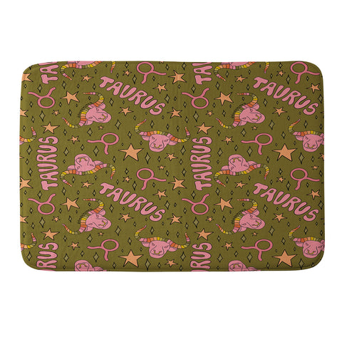 Doodle By Meg Taurus Print Memory Foam Bath Mat