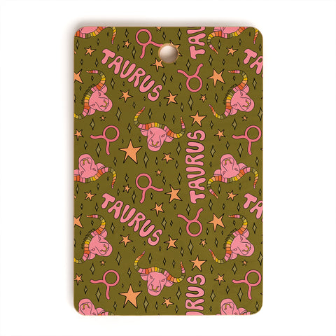 Doodle By Meg Taurus Print Cutting Board Rectangle