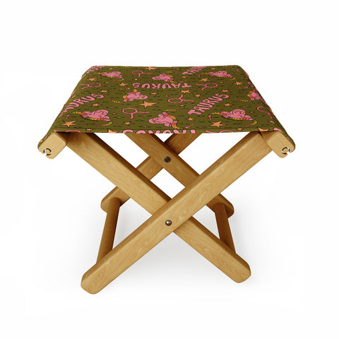 Doodle By Meg Taurus Print Folding Stool