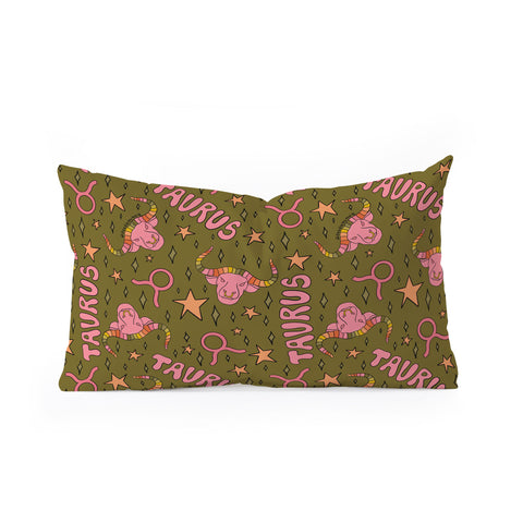 Doodle By Meg Taurus Print Oblong Throw Pillow