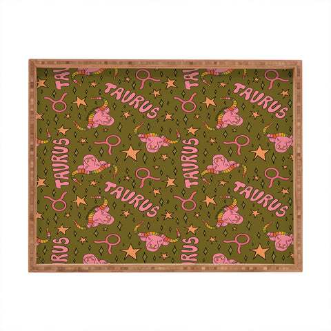 Doodle By Meg Taurus Print Rectangular Tray