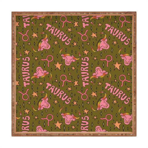Doodle By Meg Taurus Print Square Tray