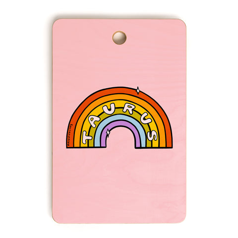 Doodle By Meg Taurus Rainbow Cutting Board Rectangle