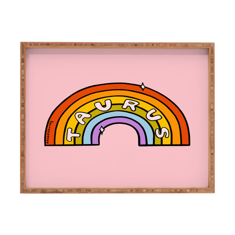Doodle By Meg Taurus Rainbow Rectangular Tray