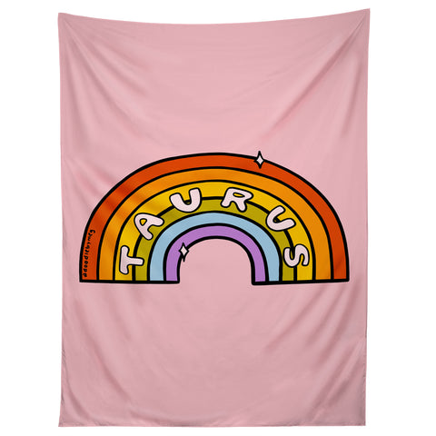 Doodle By Meg Taurus Rainbow Tapestry