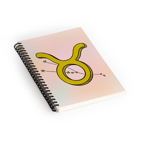 Doodle By Meg Taurus Symbol Spiral Notebook