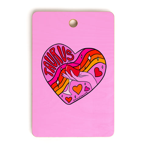 Doodle By Meg Taurus Valentine Cutting Board Rectangle