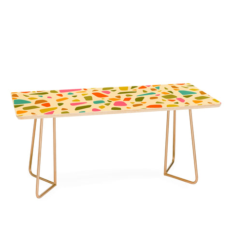 Doodle By Meg Terrazzo Print in Cream Coffee Table