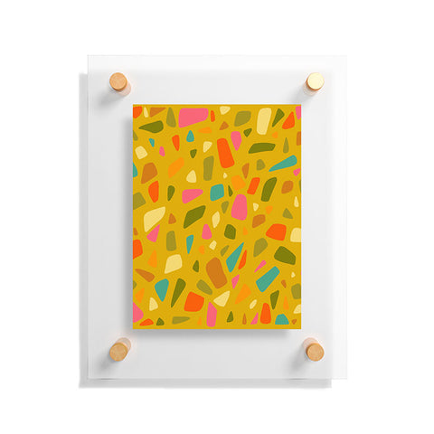 Doodle By Meg Terrazzo Print in Mustard Floating Acrylic Print