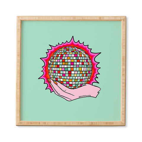 Doodle By Meg The Holy Disco Ball Framed Wall Art