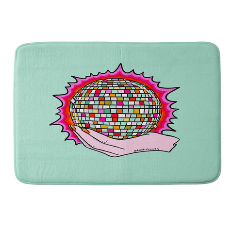 Doodle By Meg The Holy Disco Ball Memory Foam Bath Mat