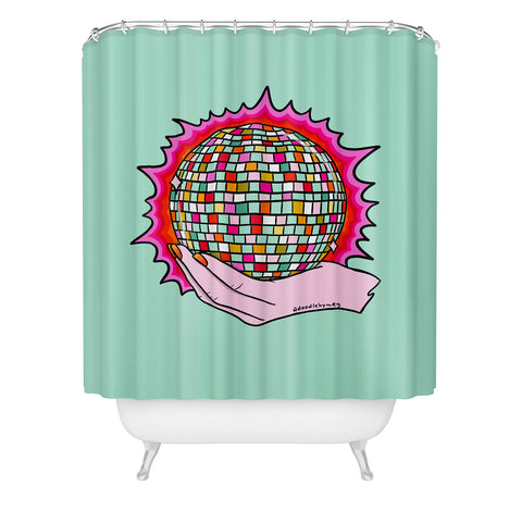 Doodle By Meg The Holy Disco Ball Shower Curtain