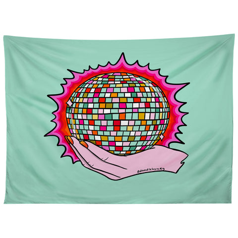 Doodle By Meg The Holy Disco Ball Tapestry