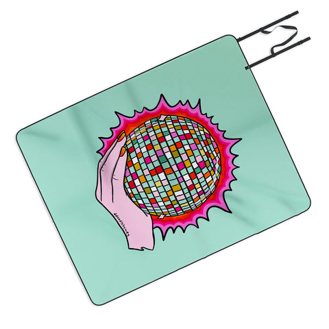 Doodle By Meg The Holy Disco Ball Picnic Blanket