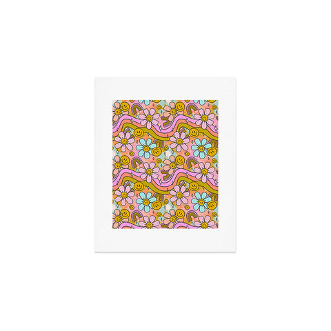 Doodle By Meg Tie Dye Flower Print Art Print