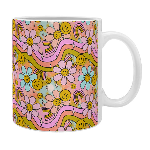 Doodle By Meg Tie Dye Flower Print Coffee Mug