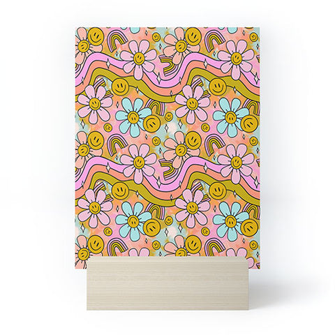 Doodle By Meg Tie Dye Flower Print Mini Art Print