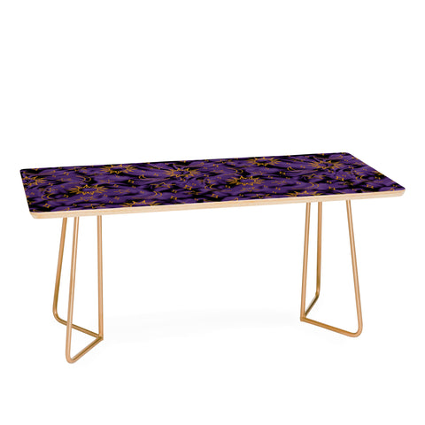 Doodle By Meg Tie Dye Moon Star Print Purple Coffee Table