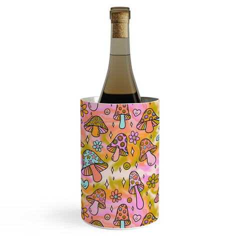Doodle By Meg Tie Dye Mushroom Print Wine Chiller