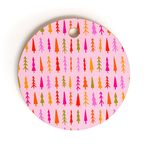Doodle By Meg Tree Print Cutting Board Round
