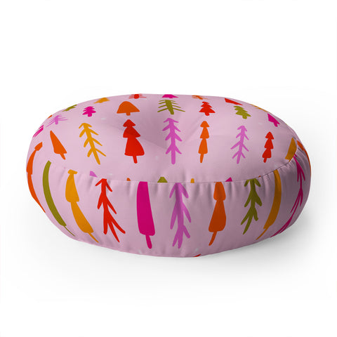 Doodle By Meg Tree Print Floor Pillow Round