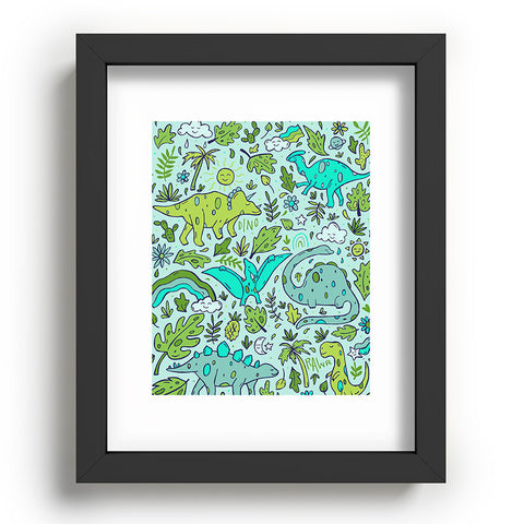 Doodle By Meg Tropical Dinos Recessed Framing Rectangle