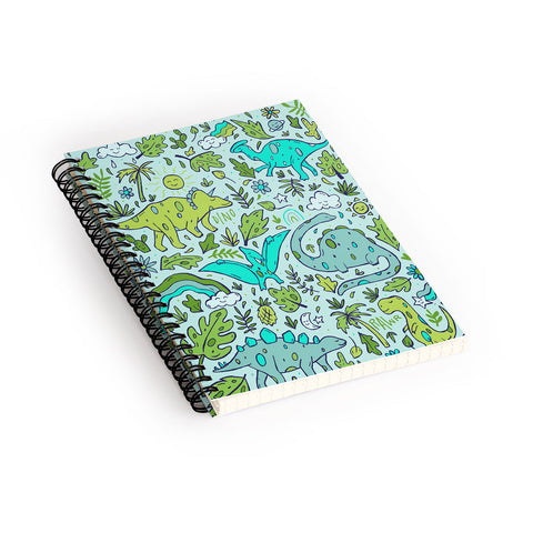 Doodle By Meg Tropical Dinos Spiral Notebook