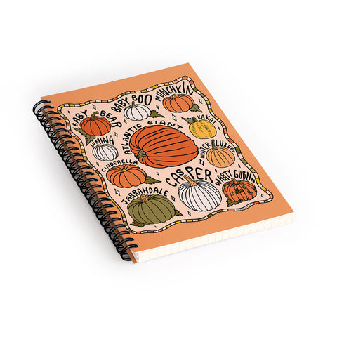 Doodle By Meg Types of Pumpkins Spiral Notebook