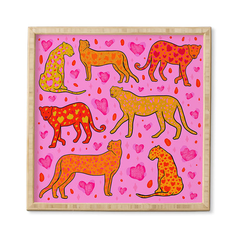Doodle By Meg Valentine Leopard Print Framed Wall Art