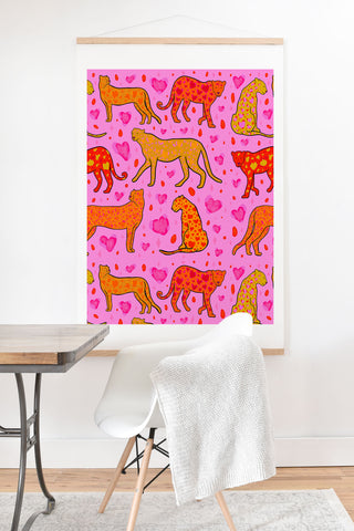 Doodle By Meg Valentine Leopard Print Art Print And Hanger