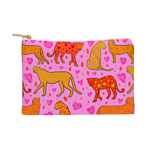 Doodle By Meg Valentine Leopard Print Pouch