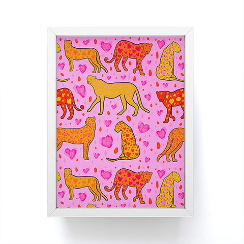 Doodle By Meg Valentine Leopard Print Framed Mini Art Print