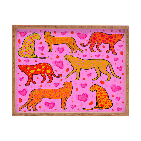 Doodle By Meg Valentine Leopard Print Rectangular Tray