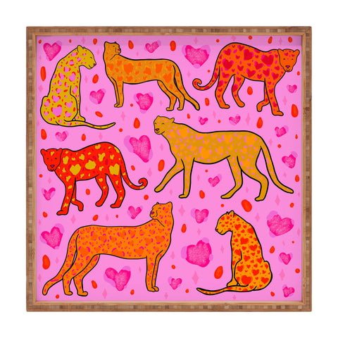 Doodle By Meg Valentine Leopard Print Square Tray