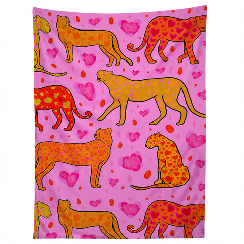 Doodle By Meg Valentine Leopard Print Tapestry