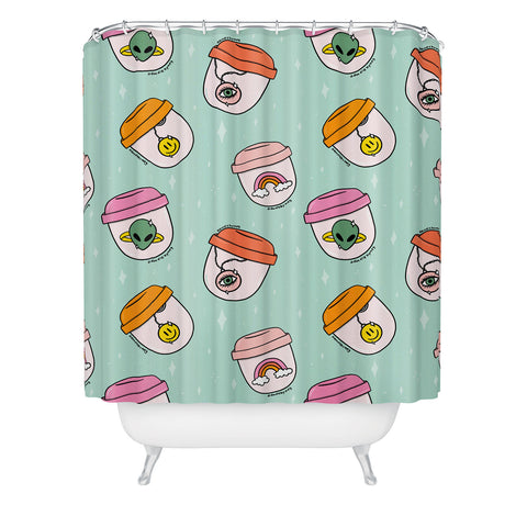Doodle By Meg Vending Machine Print Shower Curtain