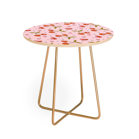 Doodle By Meg VIntage Cherry Print Round Side Table