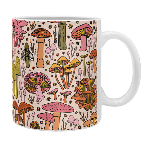 Doodle By Meg Vintage Mushroom Print Coffee Mug