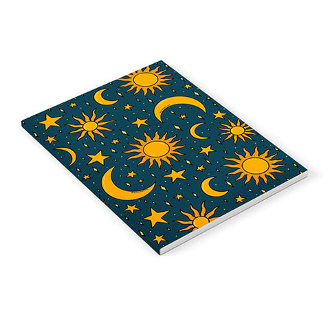 Doodle By Meg Vintage Sun and Star in Navy Notebook