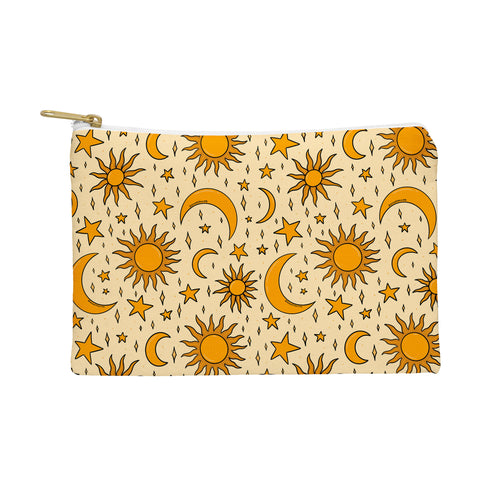 Doodle By Meg Vintage Sun and Star Print Pouch