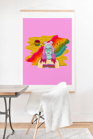 Doodle By Meg Virgo Babe Art Print And Hanger