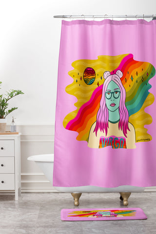 Doodle By Meg Virgo Babe Shower Curtain And Mat