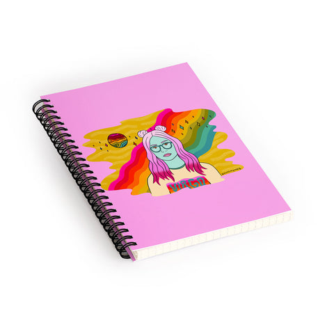 Doodle By Meg Virgo Babe Spiral Notebook