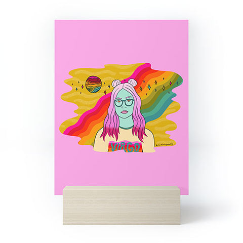 Doodle By Meg Virgo Babe Mini Art Print